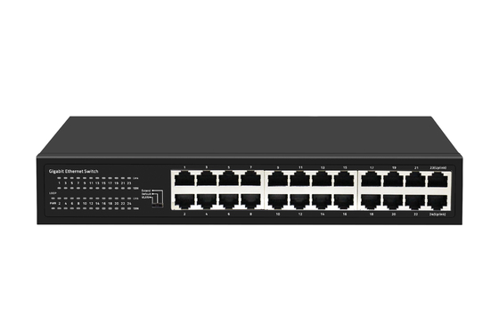Puerto práctico RTL8382L 24 del interruptor Ethernet industrial inteligente de 48 Gbps