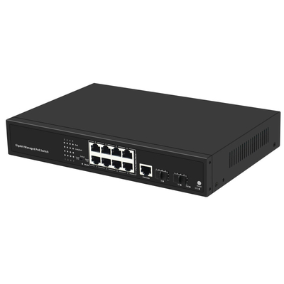 Conmutador de Gigabit Ethernet de la CA 100-240V, conmutador de red empresarial DHCP
