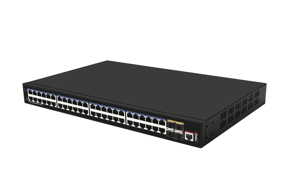 Conmutador Ethernet industrial 10 Gigabit PoE 400W Capa 3 52 puertos